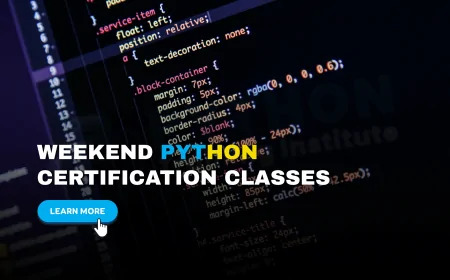 Weekend Classes for Python Certification Pune | Flexible Weekend Python Classes for Certification in Pune